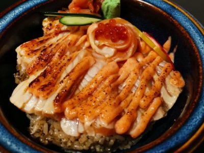 Aburi Sake Mentai Don